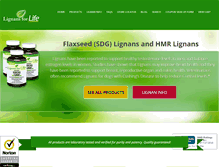 Tablet Screenshot of lignans.net